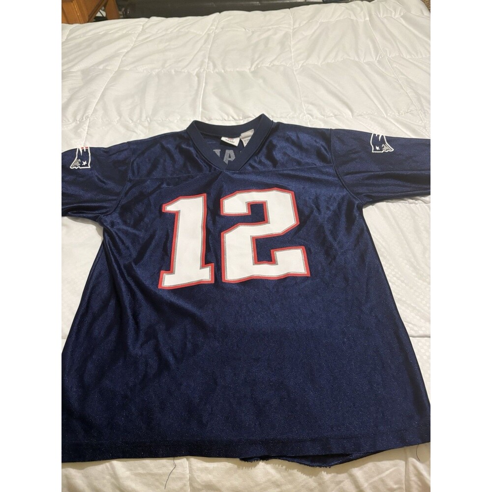 Nike Tom Brady #12 NFL New England Patriots Jersey Youth Size Large